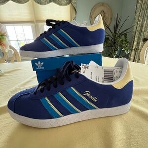 Adidas Gazelle Sneakers, Size 7 Royal Blue
